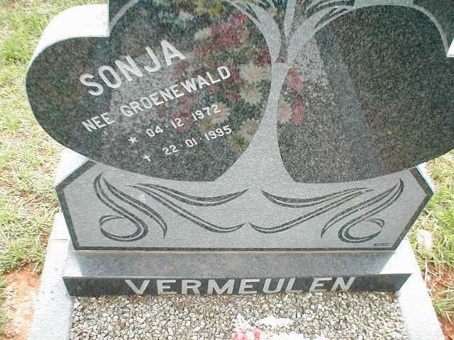 VERMEULEN Sonja nee GROENEWALD 1972-1995