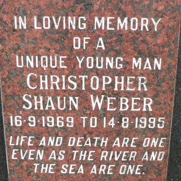 WEBER Christopher Shaun 1969-1995