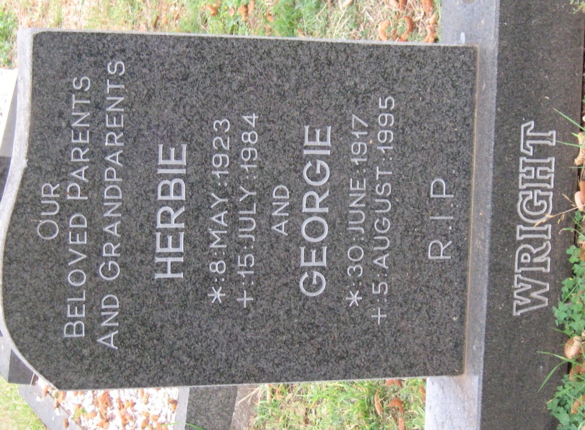 WRIGHT Georgie 1917-1995 &amp; Herbie 1923-1984