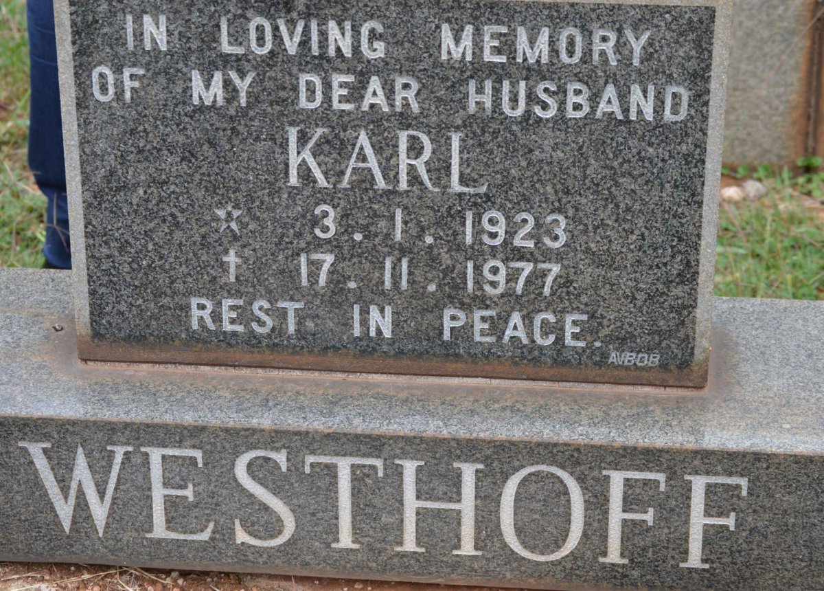 WESTHOFF Karl 1923-1977