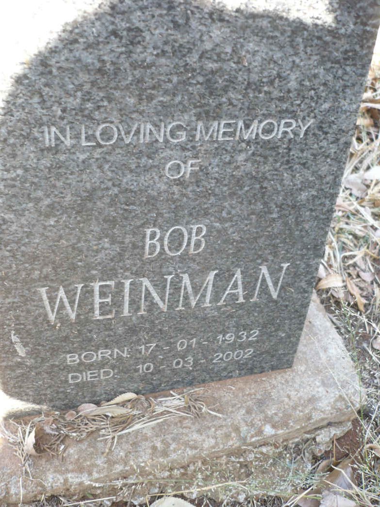 WEINMAN Bob 1932-2002
