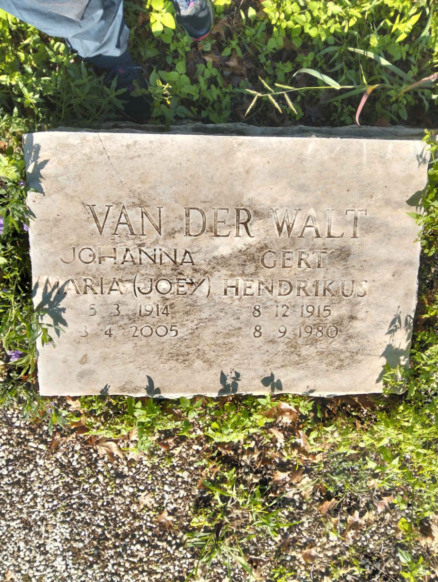 WALT Gert Hendrikus, van der 1915-1980 & Johanna Maria 1914-2005