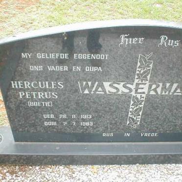 WASSERMAN Hercules Petrus 1913-1983