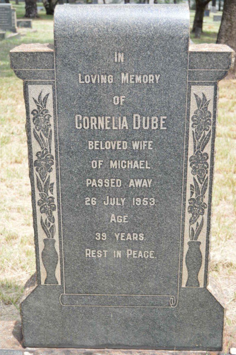 DUBE Cornelia -1953