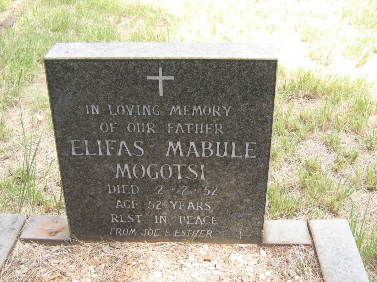MOGOTSI Elifas Mabule -1952