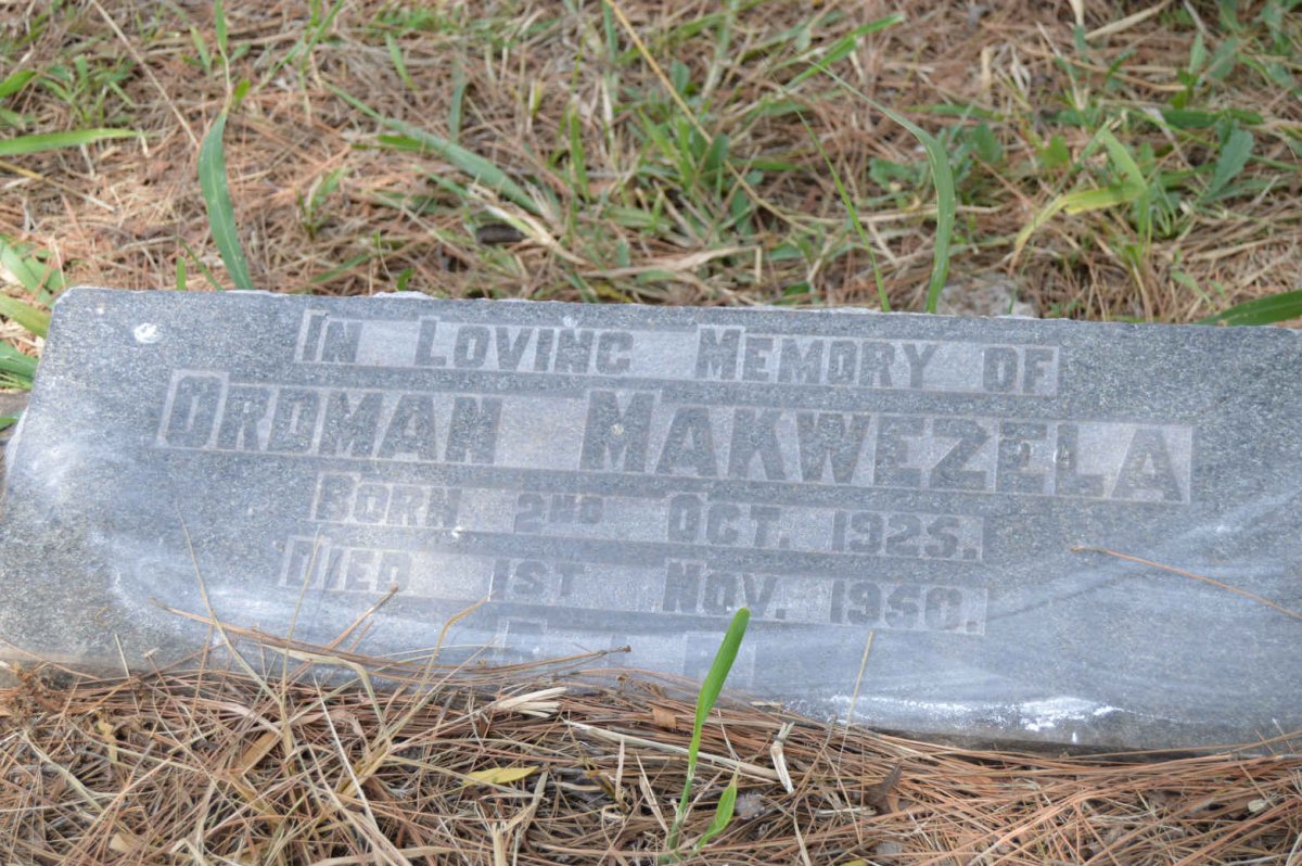 MAKWEZELA Ordman 1925-1950