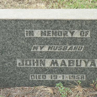MABUYA John -1958