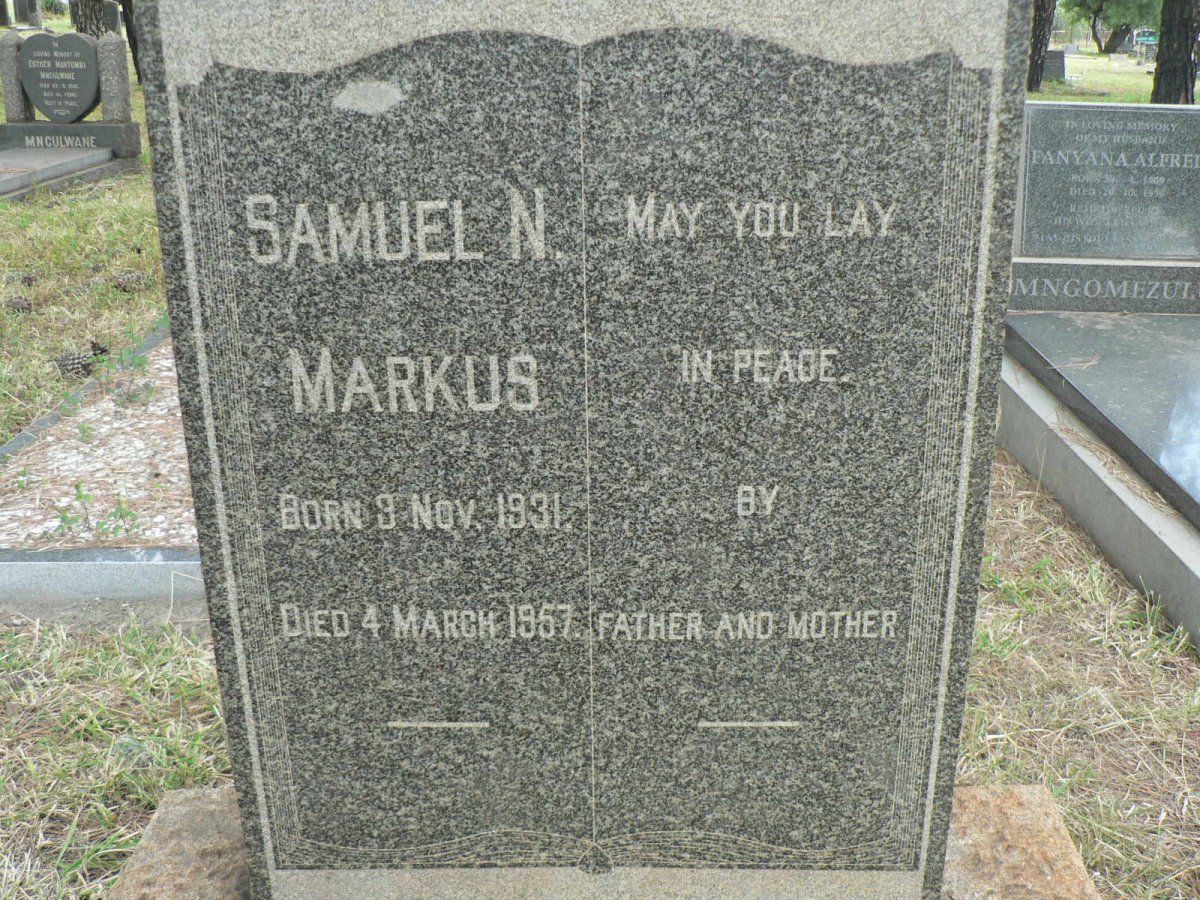 MARKUS Samuel N. 1931-1957