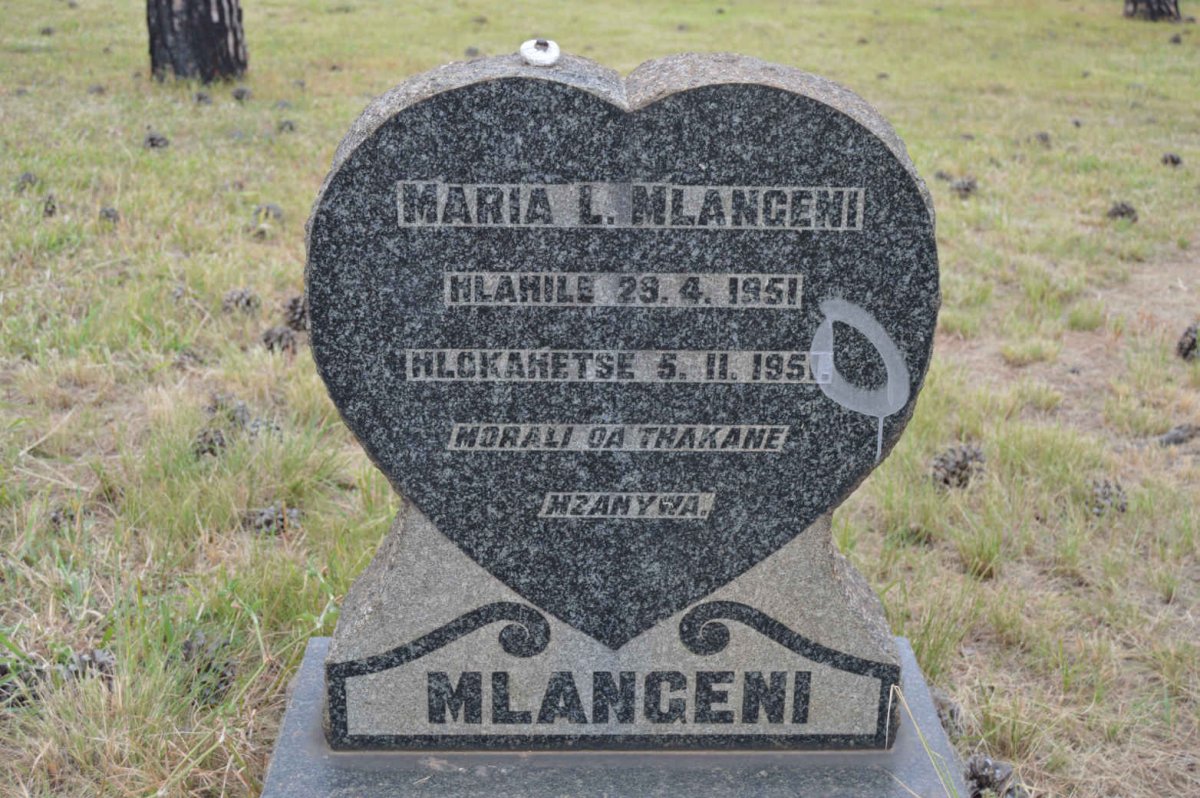 MLANGENI Maria L. 1951-1951