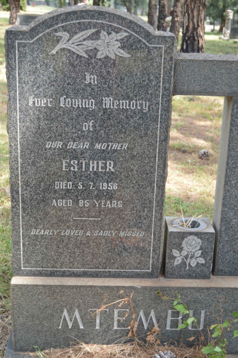 MTEMBU Esther -1956
