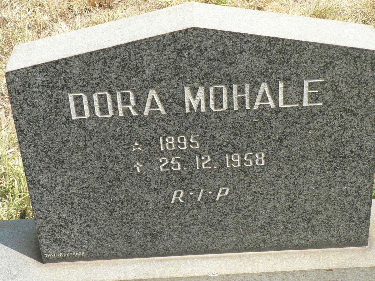 MOHALE Dora 1895-1958