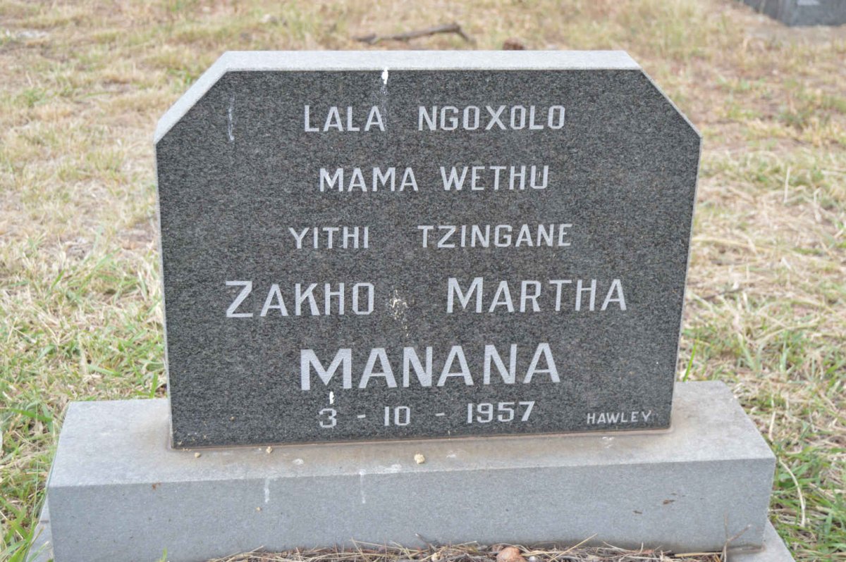 MANANA Zakho Martha -1957