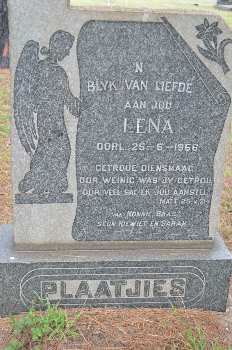 PLAATJIES Lena -1956