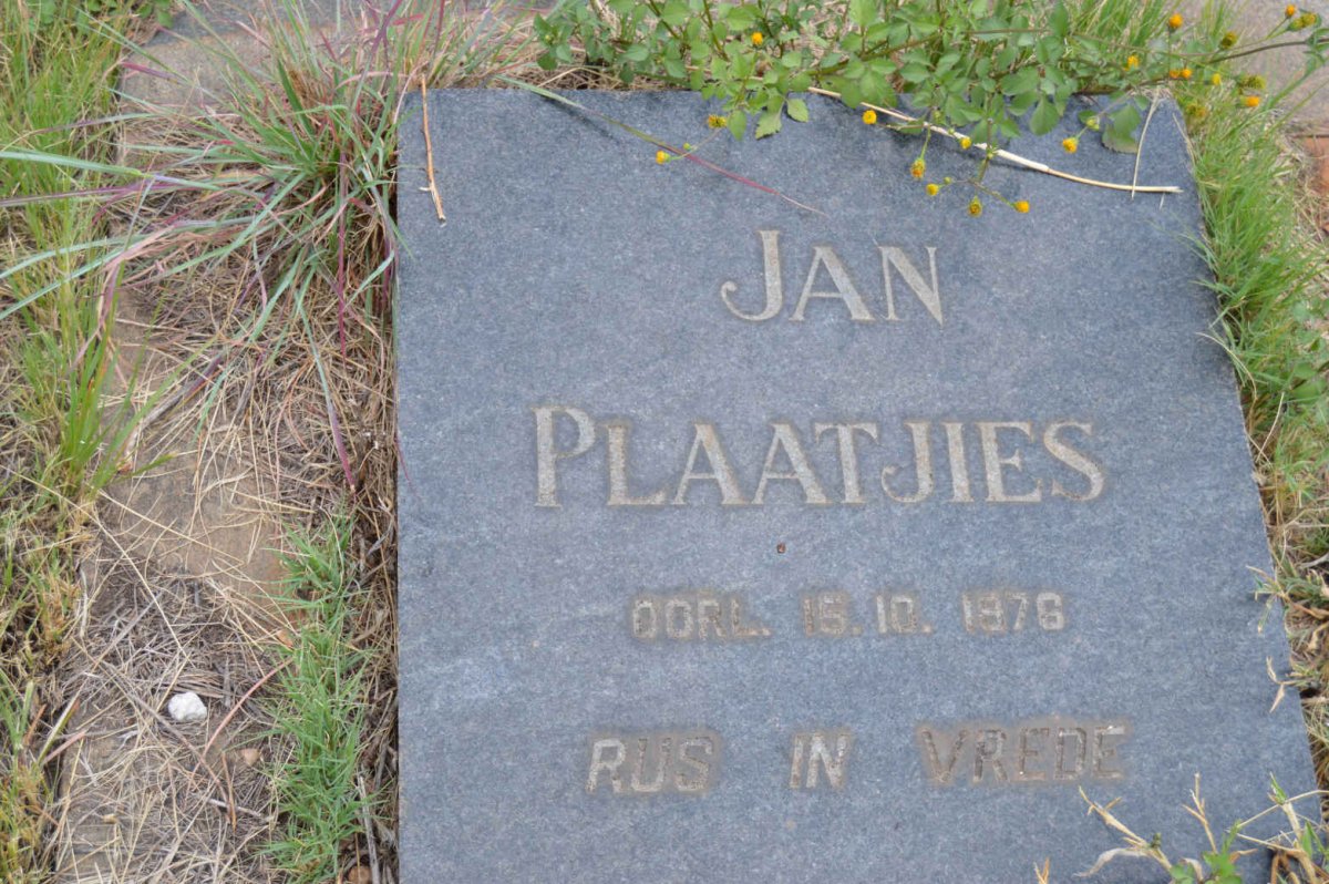 PLAATJIES Jan -1976