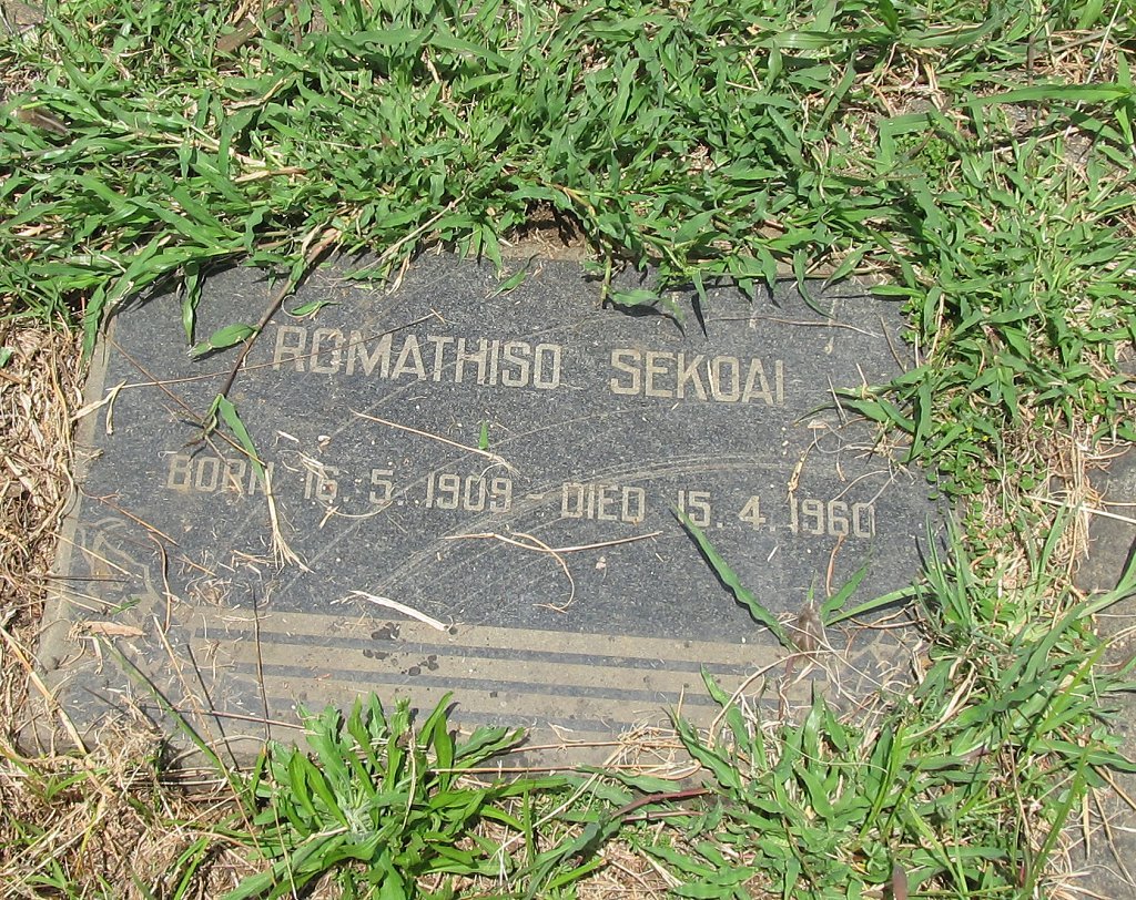 SEKOAI Romathiso 1909-1960