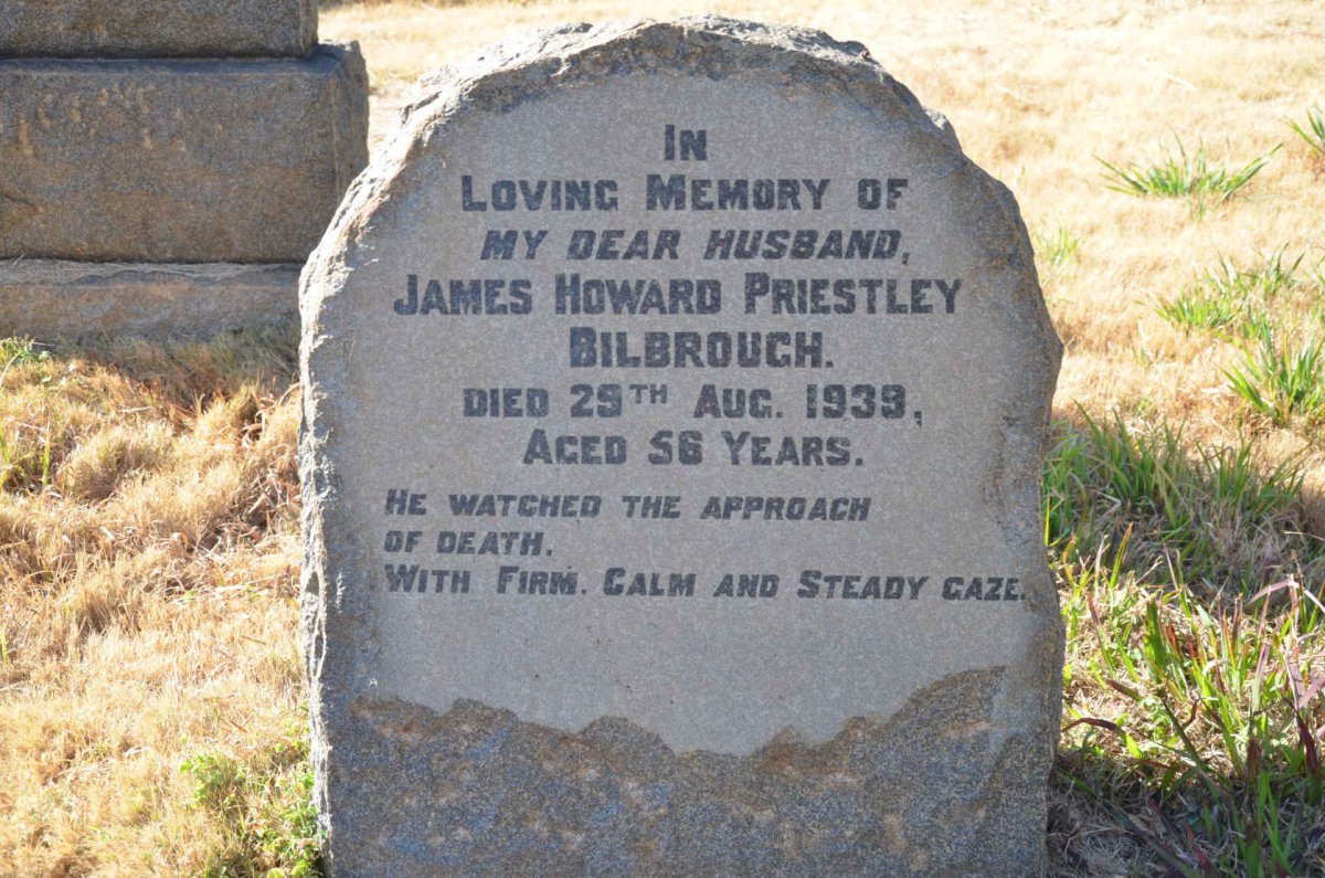 BILBROUGH James Howard Priestley -1939