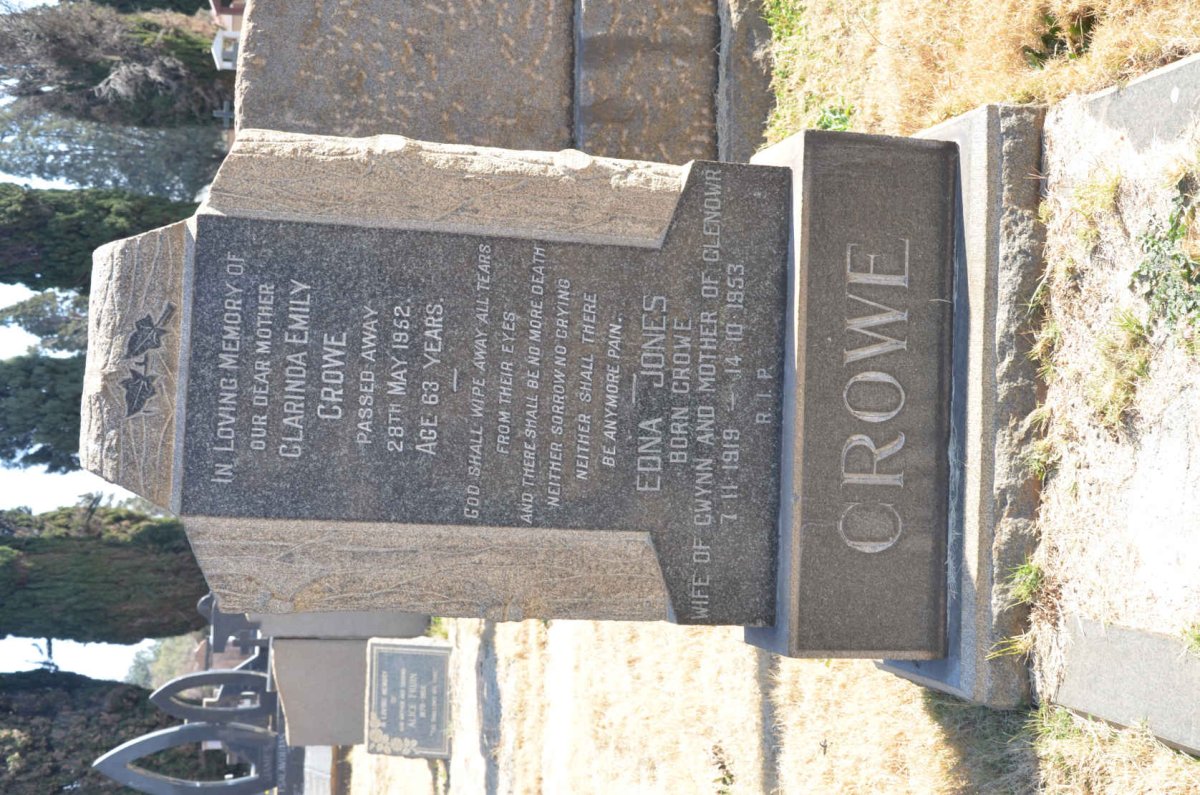 CROWE Clarinda Emily -1952 :: JONES Edna nee CROWE 1919-1953