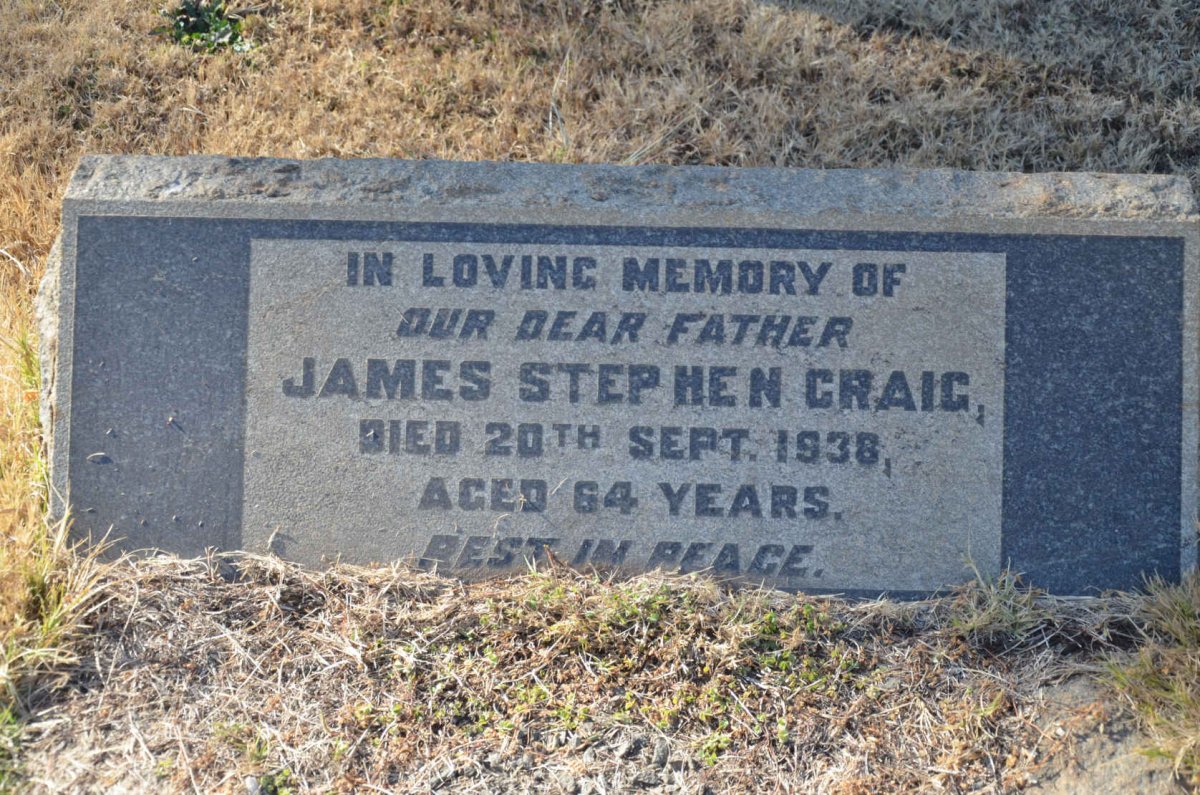 CRAIG James Stephen -1938