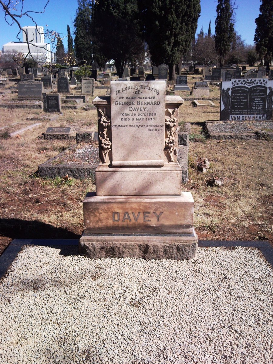 DAVEY George Bernard 1888-1938 