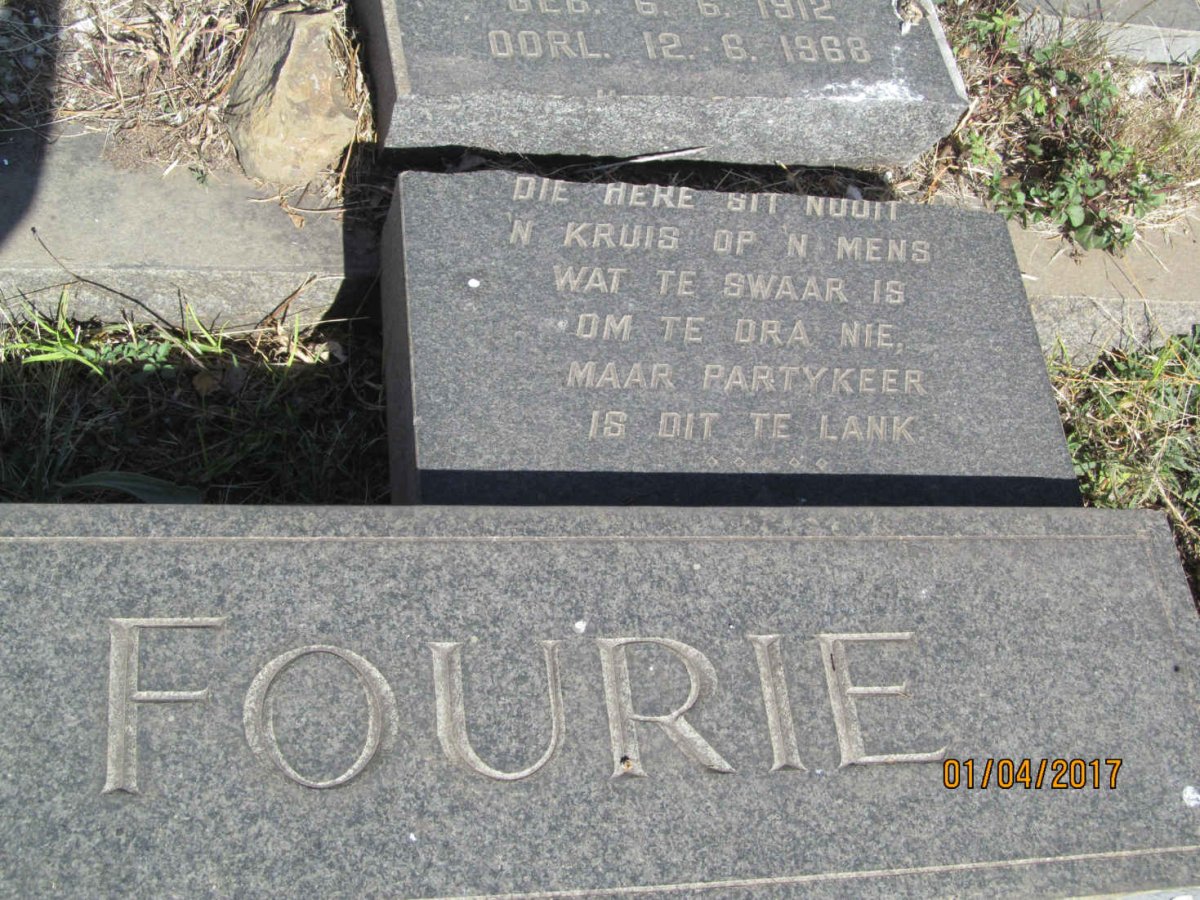 FOURIE Magdalena Margaretha Elizabeth 1912-1968