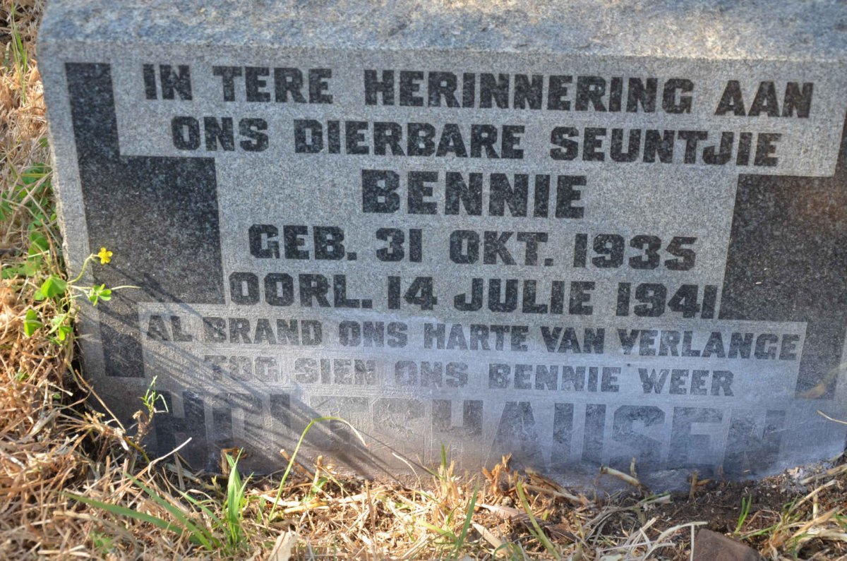 HOLTSHAUSEN Bennie 1935-1941