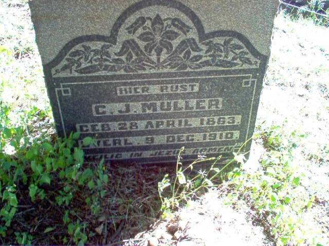 MULLER C.J. 1863-1910