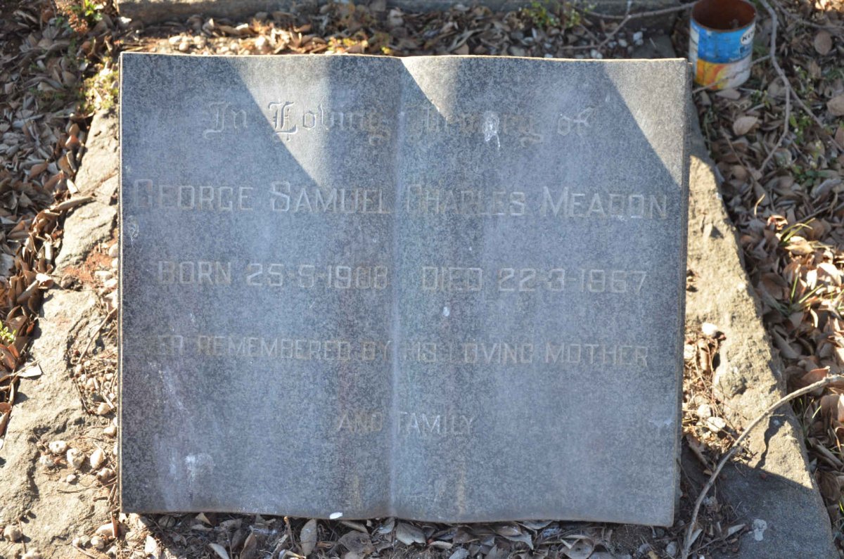 MEADON George Samuel Charles 1908-1967