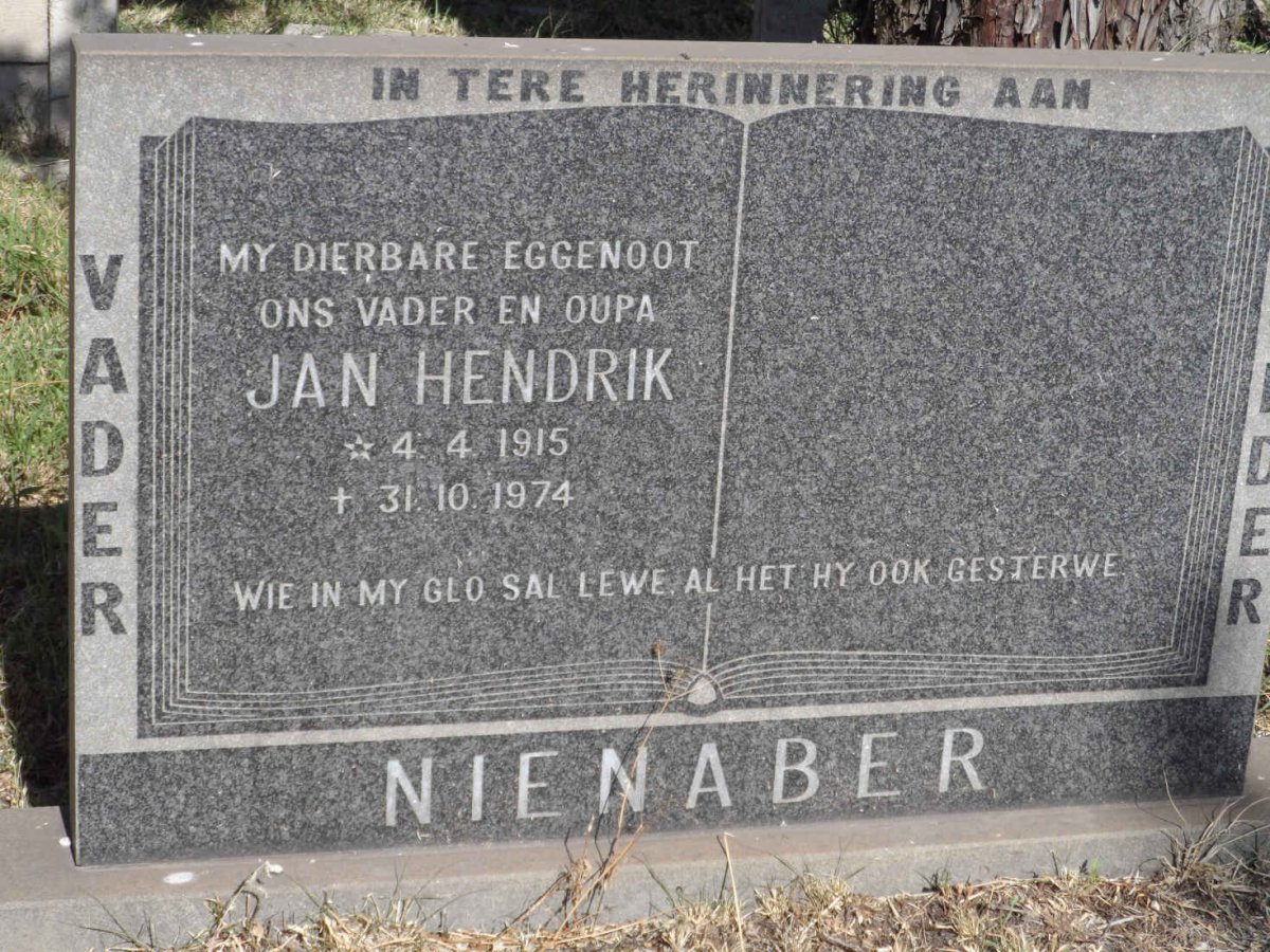 NIENABER Jan Hendrik 1915-1974