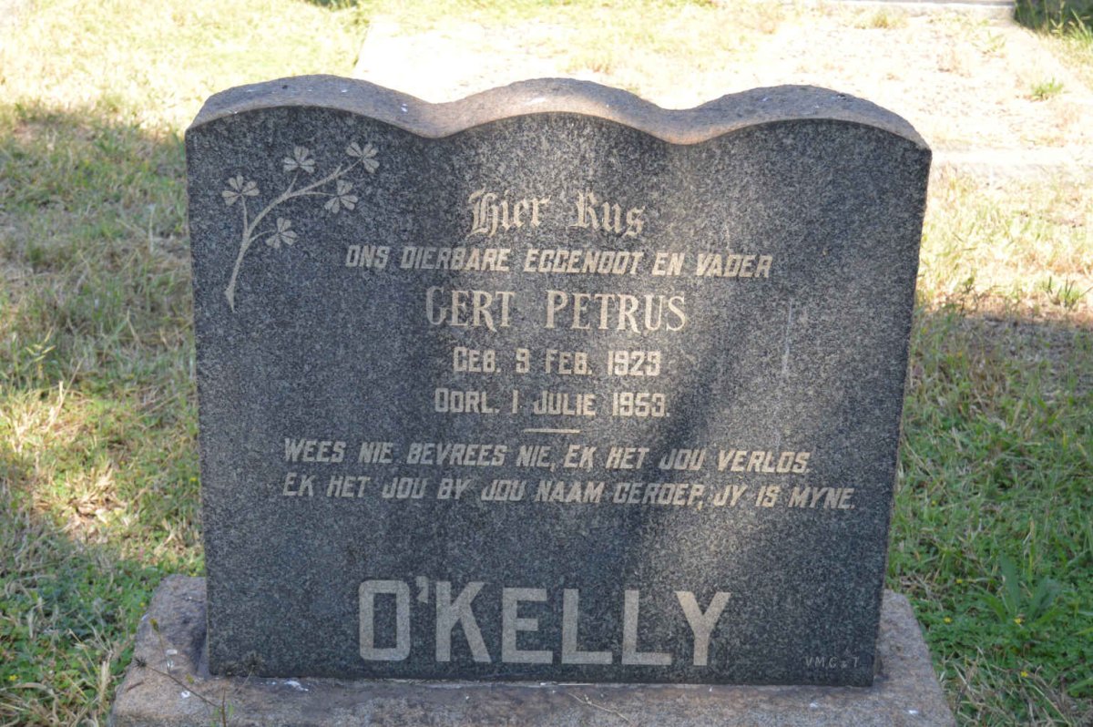 O'KELLY Gert Petrus 192?-1953