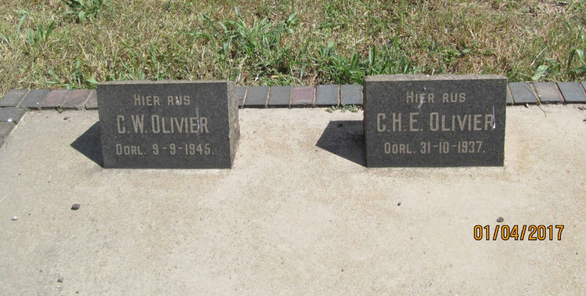 OLIVIER C.H.E. -1937 &amp; C.W. -1945