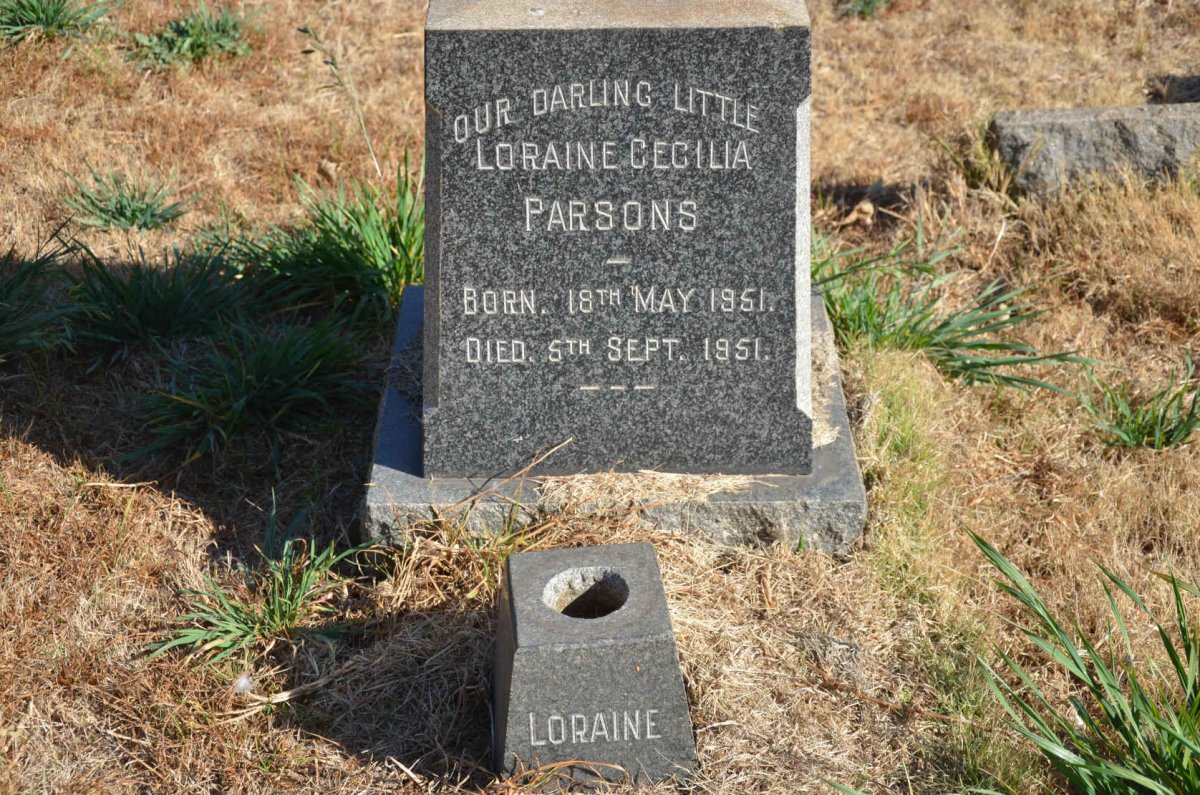 PARSONS Loraine Cecilia 1951-1951