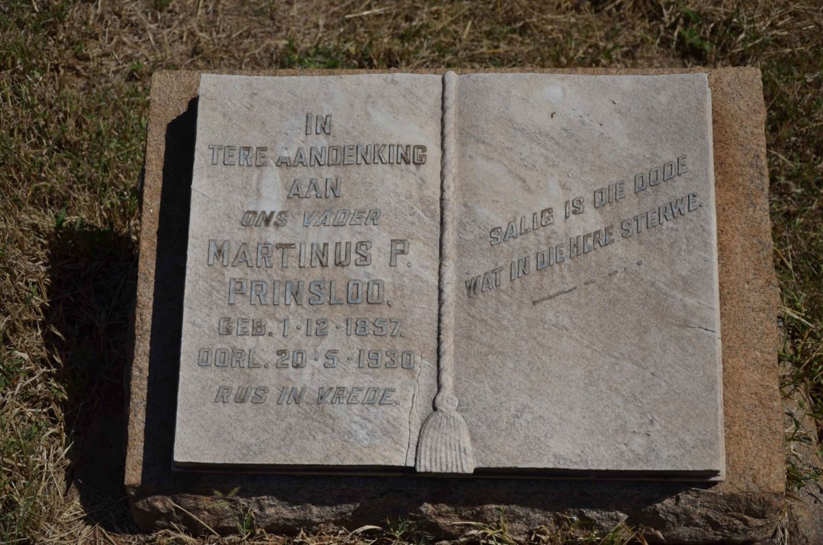 PRINSLOO Martinus P. 1857-1930