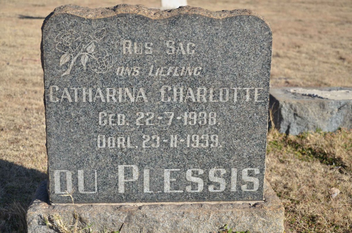 PLESSIS Catharina Charlotte, du 1938-1939