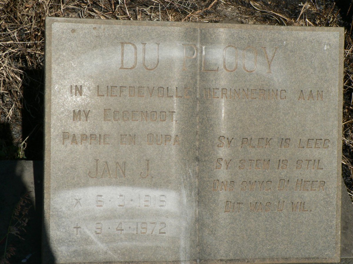 PLOOY Jan J., du 1916-1972