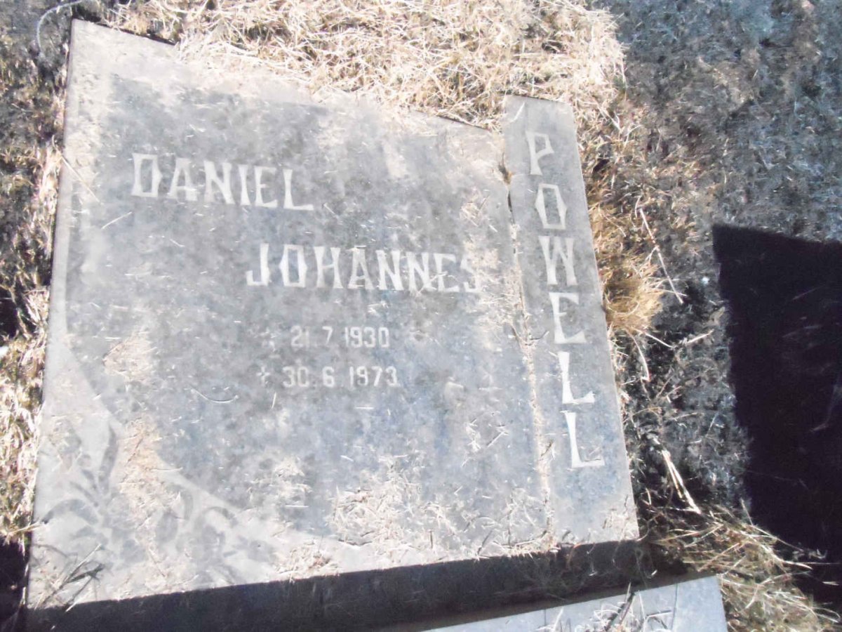 POWELL Daniel Johannes 1930-1973