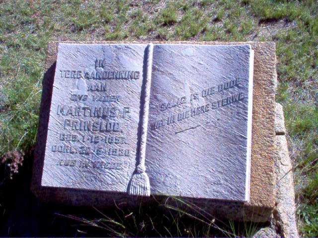 PRINSLOO Martinus P. 1857-1930