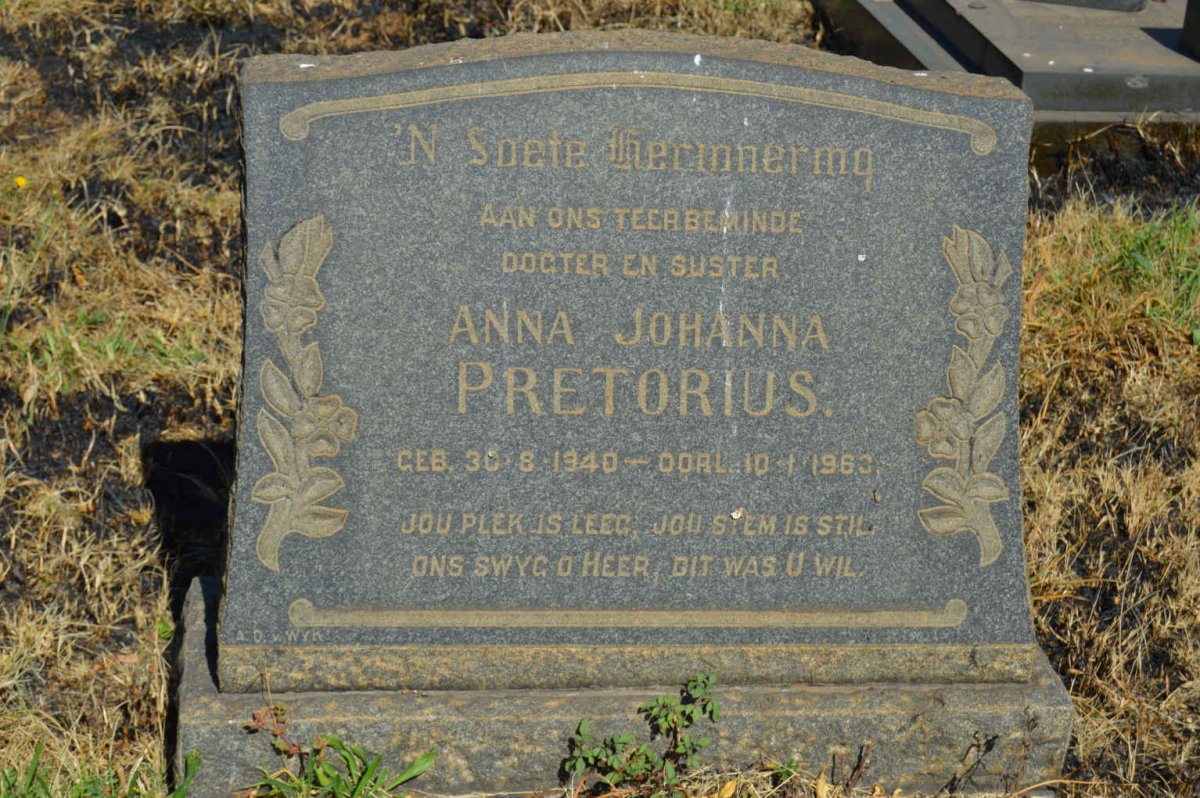 PRETORIUS Anna Johanna 1940-1963