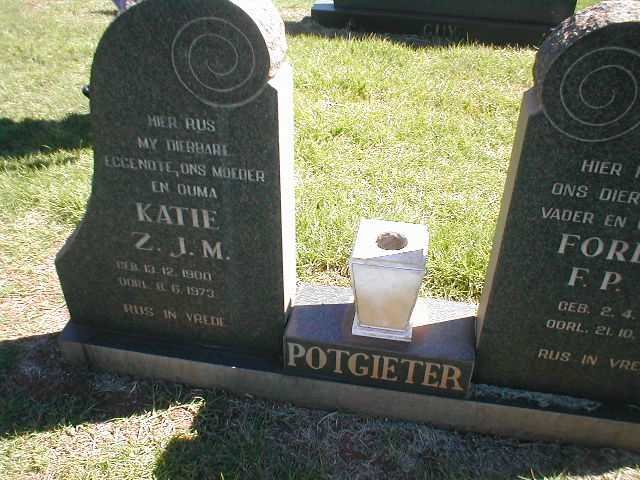 POTGIETER Z.J.M. 1900-1973