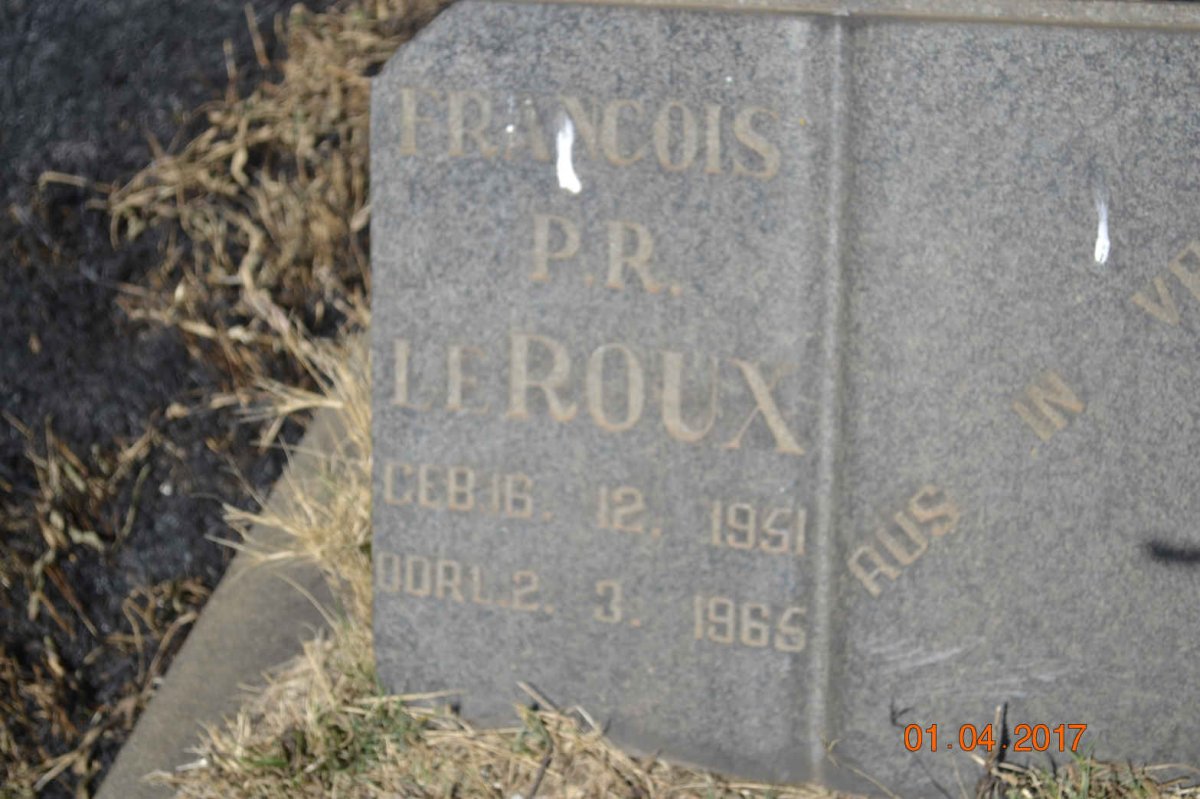 ROUX Francois P.R., le 1951-1965