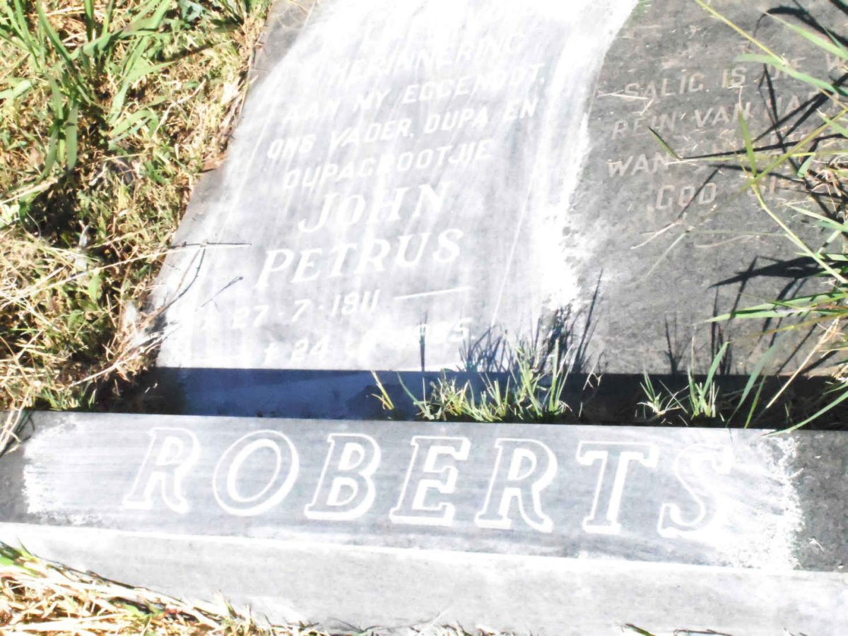 ROBERTS John Petrus 1911-???5
