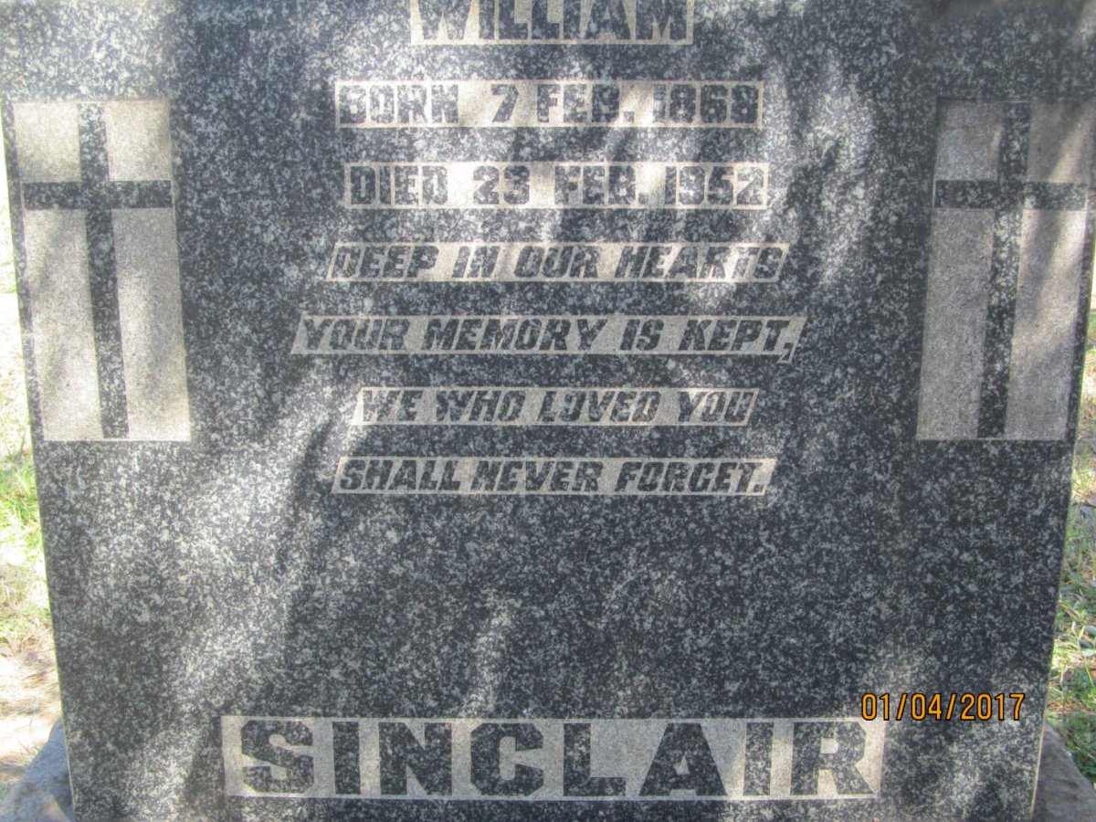SINCLAIR William 1868-1952