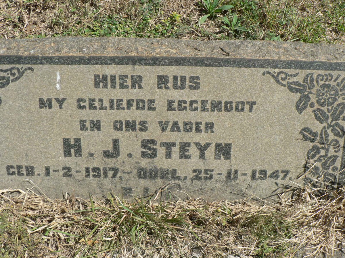 STEYN H.J. 1917-1947
