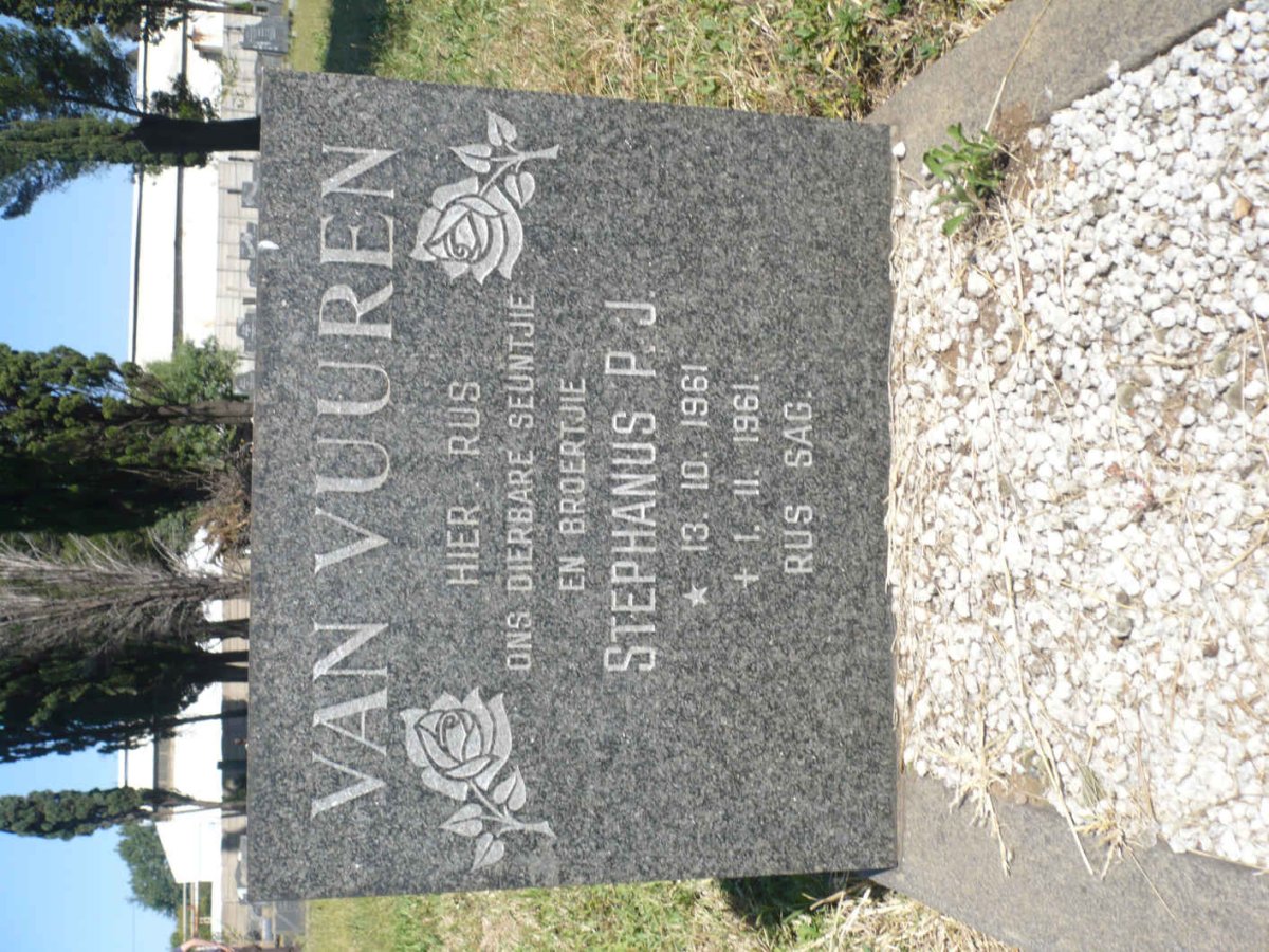 VUUREN Stephanus P.J., van 1961-1961