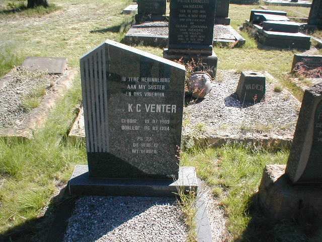 VENTER K.C. 1909-1994