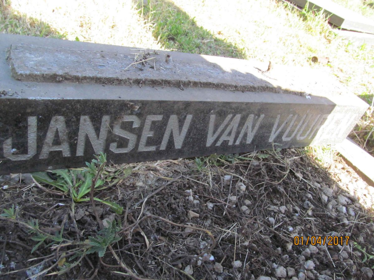 VUUREN Jacobus J., Jansen van 1917-1977 &amp; Dollie 1912-1981