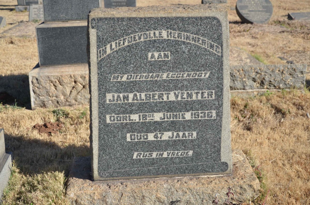 VENTER Jan Albert -1936
