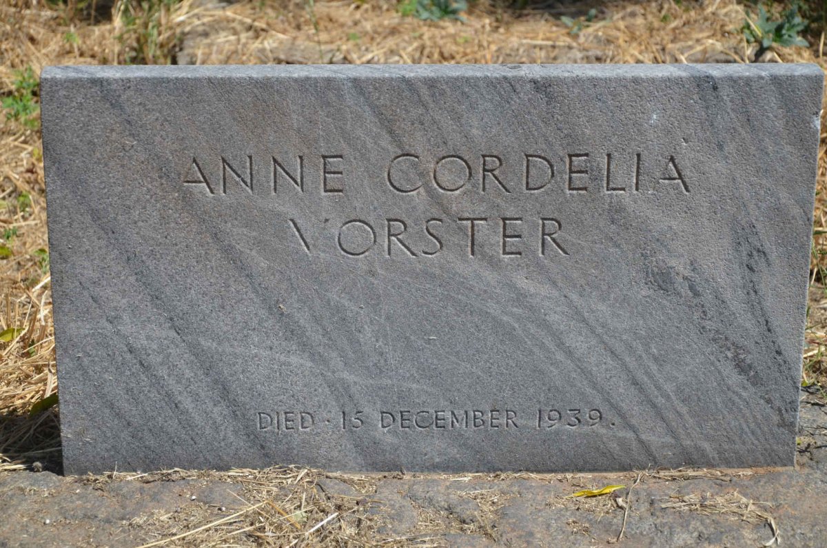 VORSTER Anne Cordelia -1939