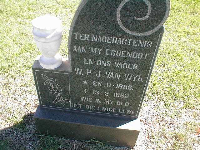 WYK W.P.J., van 1898-1982