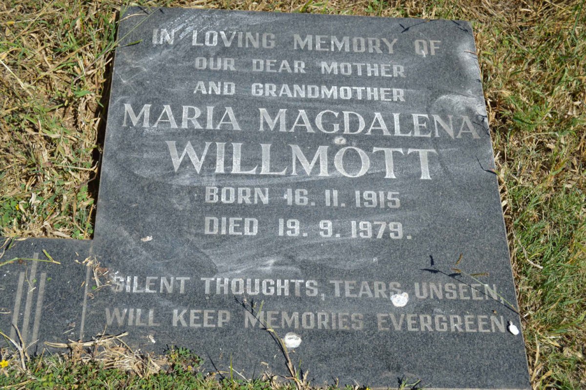 WILLMOTT Maria Magdalena 1915-1979