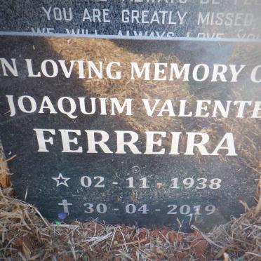 FERREIRA Joaquim Valente 1938-2019